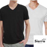 เสื้อคอวี เสื้อคอวีผู้ชาย ไม่หดไม่ย้วย [Sierra Bangkok]