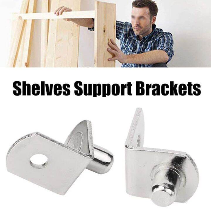 Hozzby NEW 20* Shelf Brackets Support Studs Pegs 5mm Metal Pin Shelves