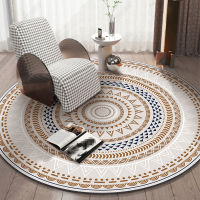 INS Round RUG FOR LIVE ROOM Large Size Bedroom Carpets European Geometric Floor Mats Area Rug Table Luxury Circular Rugs