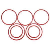 ▣☽ 7Pcs Red Exterior A/C Air Vent Outlet Ring Cover Trim for Mercedes Benz C Class 2015 W205 C180 C200 C250 C300 C400 GLC 2016