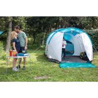 เต็นท์ 1 ห้องนอนพร้อมเสาค้ำรุ่น Arpenaz 4.1 สำหรับ 4 คน QUECHUA Camping tent with poles