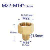 【✲High Quality✲】 zhangs ทองเหลือง3/8 "M14 M18 M22เกลียวเชื่อมต่อชายหญิงสำหรับก๊อกเครื่องกรองน้ำ Bubbler ระยะห่างของฟันข้อต่อทองแดง1.5มม