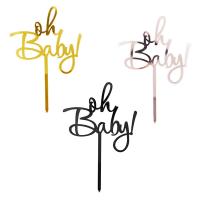 【CW】❀  New Oh Baby Gold  Kids Birthday Decorations Supplies Showers