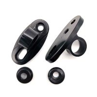 Black Universal Motorcycle CNC Aluminum Rearview Mirror Adapters Holder Mounting Mirrors