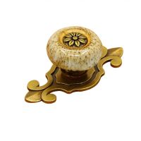 Fancy Cabinet Knobs Copper Cabinet Handle Compact Portable Colored Glaze Cabinet Pulls  Durable Door Hardware