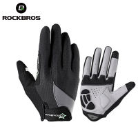 ROCKBROS Cycling Gloves Sponge Pad Long Finger Motorcycle Gloves For Bicycle Mountain Bike Glove Touch Screen MTB Gloves