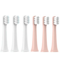 6PCS เปลี่ยนได้สำหรับ XIAOMI MIJIA T100หัวแปรง Sonic แปรงสีฟันไฟฟ้า Soft DuPont Bristle Brush สูญญากาศเติมหัวฉีด