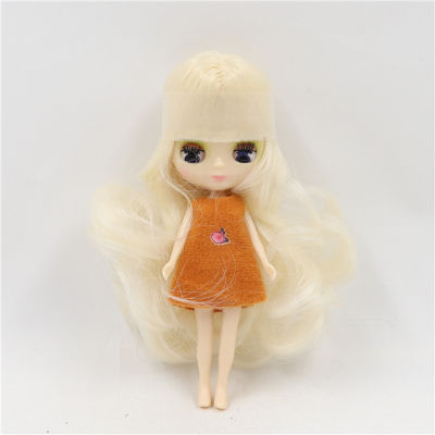 DBS blyth mini doll 10CM BJD normal body doll cute girls gift anime toy random dress