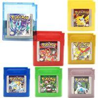 M2UR0PW Green/Blue/Crystal Classic Game Card Poke Series English Language For Nintendo Cartridge Console Card Video Game Card Pokemon Game Card