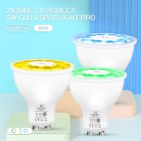 [HOT QQZIWWUJJWG 104] 3ชิ้น Zigbee 3.0สมาร์ท Gledopto Pro 5วัตต์ GU10จุดไฟ LED AC220V 2200 6500พันทำงานร่วมกับ Tuya APP Amazon เสียง RF การควบคุมระยะไกล