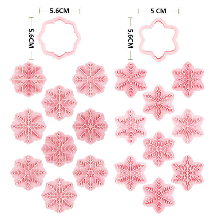 10pcs-set-cake-pastry-decorating-tools-merry-christmas-fondant-embossing-snowflake-cutter-molds