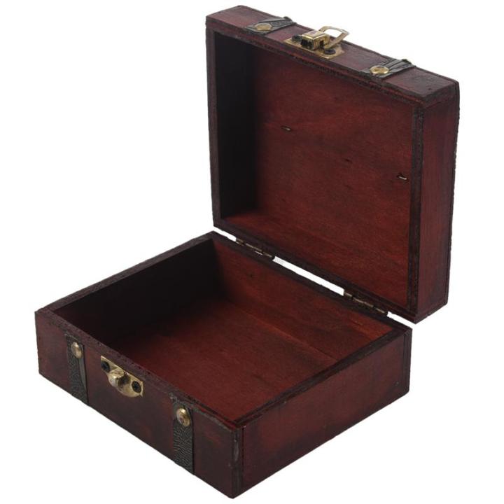 wooden-vintage-lock-treasure-chest-jewelery-storage-box-case-organiser-ring-gift