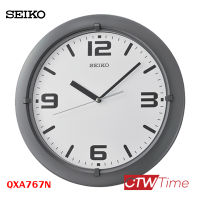 Seiko Clock นาฬิกาแขวน รุ่น QXA767N ขอบสีเทา [12 นิ้ว]