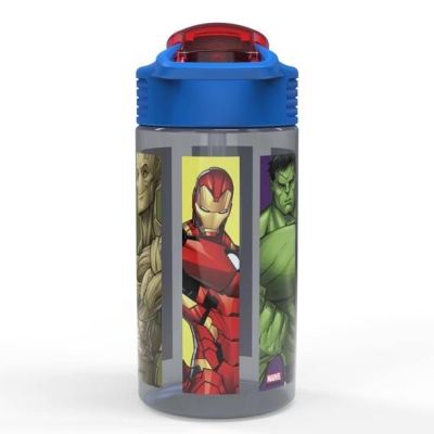 Zak! Avengers 16 Oz. Reusable Water Bottle with Straw