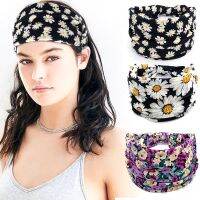 【CC】♕❀  2021 78 Colors Hot European Print Elastic Wide Brim Headband Sweat Bandanas Womens Headscarf Headwear