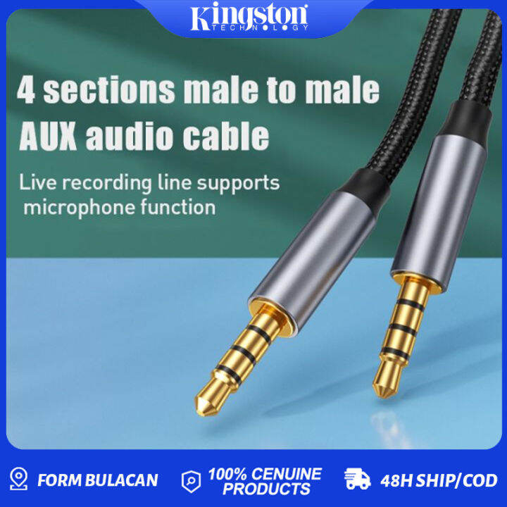 AUX Audio Cable 3.5mm Jack Nylon Cable Wire Cable 3.5mm to 3.5mm Jack