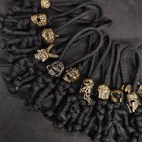 【YF】✲  1 Keychain Biker helmet Pendant chain Braided Rope Paracord Hanging Gifts