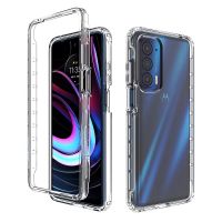 Casing Bening Bumper Tahan Benturan untuk Motorola Edge 2021 Full Body Melindungi Tas Ponsel Transparan Pelindung Penutup Belakang Hibrida Yang Dicurangi