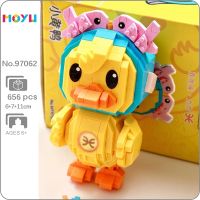 Moyu 97062 Zodiac Pisces Duck Animal Constellation Pet Doll 3D Model Mini Diamond Blocks Bricks Building Toy for Children no Box