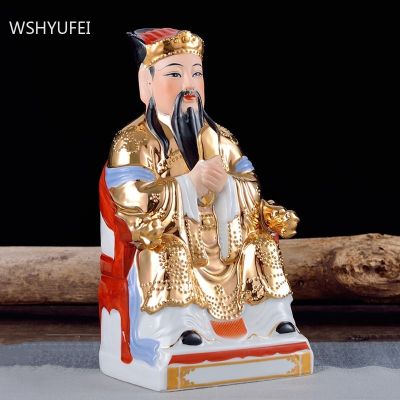 Traditional Ceramic Kitchen God Ornament Feng Shui Character Statue Decoration Restaurant Opening Lucky Gifts Home Decore Crafts