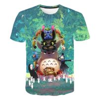 Totoro Harajuku Ullzang 3D T Shirt Child Studio Ghibli Kawaii T-shirt Funny Cartoon Tshirt Cute Baby Girl Clothes