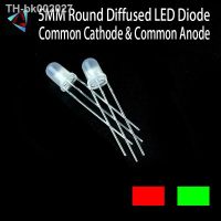 ▽ 30Pcs LED 5MM Red Green Common Cathode Anode High Diffused Round Bi-Color Light-Emitting Diode