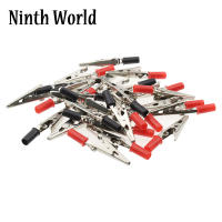 YYYYY 50m Plastic Handle Tes Electric No Insulated Testing Crocodile Alligator Clips Clamps 50 Pcs