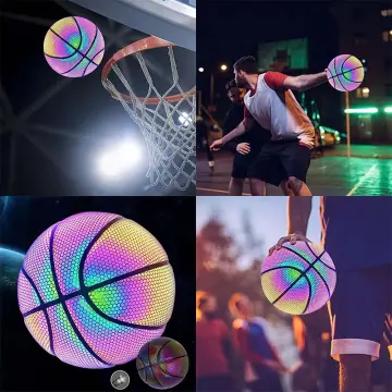 Basketball Glow in The Dark, Luminous Glowing Leather Basketball, Light up  Basketball No. 7 Adult Game Ball