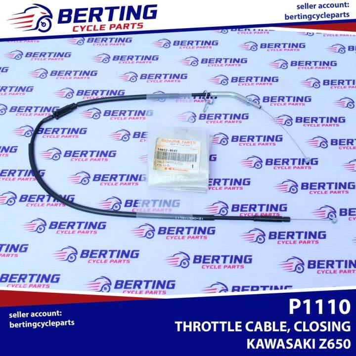 THROTTLE CABLE CLOSING Kawasaki Z650 Genuine 540120641 Lazada PH