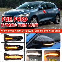 2PCS Smoked Black Side Mirror Sequential Blink LED Dynamic Turn Signal Lights For Ford Focus 4 MK4 2018 2019 2020 ST 2021 LHD