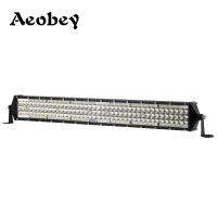 Aeobey LED 24 inch LED Light Bar Offroad Driving For SUV A Boat Car Truck Tractor 528 Watt Strip Lights