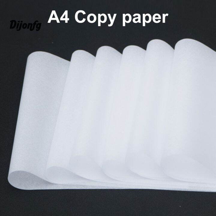 Di 100Pcs Tracing Paper Semitranslucent Smooth Writing A4 Calligraphy