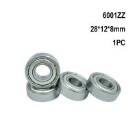 Free Shipping 6001ZZ Double Shielded Deep Groove Ball Bearings 28mm x 12mm x 8mm