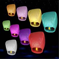 103050PCSlot Diy Chinese Sky Paper Flying Wishing Lanterns Fly Candle Lamps Christmas Wedding Birthday Party Decoration