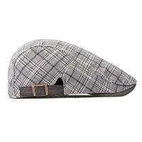 ลายสก๊อต Beret ผู้ชายอังกฤษ R Newsboy หมวกจิตรกรหมวก Casual แบนหมวกผู้หญิง Gatsby Gorro Hombre Boina Four Seasons