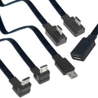 10Cm Micro USB Female Ke Micro USB Male F/M Extension Extender Date Charging Kabel OTG Pendek Hitam 20CM 50CM 10CM