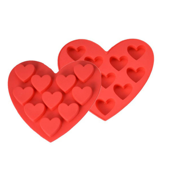 บิสกิตซิลิโคนรูปหัวใจทำจากตกแต่งหน้าเค้กช็อคโกแลตสำหรับสบู่หัวใจ