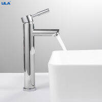 ULA Bathroom Basin Faucet Hot and Cold Water Mixer Sink Tap Waterfall Faucet Tap Mixer Stainless Steel bathroom sink mixer