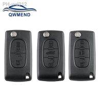 Remote Car Key Shell for Peugeot 207 307 308 407 607 807 for Citroen C2 C3 C4 C5 C6 Flip Key Case (HU83/VA2CE0523/0536)