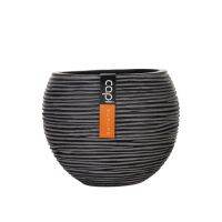 Vase Ball Rib (Size D 29 x H 25 cm) - กระถางต้นไม้ Modern แบรนด์ Capi Europe