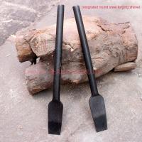 round Steel Forging Small Shovel Integrated Molding Seedling Removal Shovel Digging Herbs Slender Bamboo Shoot Steel Shovel