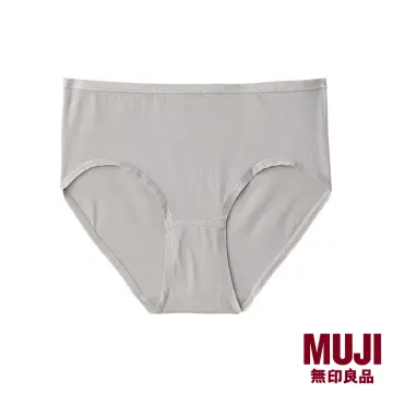 MUJI Women's Cotton Ribbed High Rise Panty