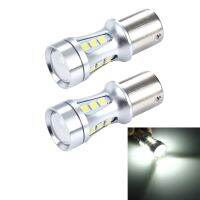 2ชิ้น1156/BA15S 10W 1000LM 6500K 18 SMD-3030ไฟไฟเบรครถ LED เปิดไฟ DC 12V