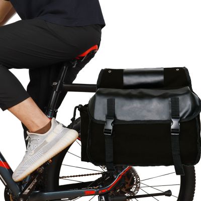 【hot】☫✌  Canvas Carrier Tail Pannier Mountain Cycling Rear for Outdoor Cycle Biking Entertainment
