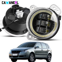 2 x Angel Eye FOG Light 30W 6000LM รถ LED หมอกไฟวิ่งกลางวัน DRL สำหรับ Volkswagen VW POLO MK4 9N3 20056 2007 2008 2009