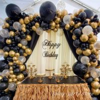 NEW Black Gold Parti Balloon Birthday Party Celebration Graduation Bachelor Wedding Baby Shower Anniversary Colorful Balloons