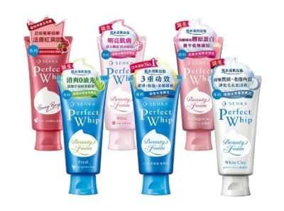 SENKA PERFECT WHIP Beauty foam เซนกะ เพอร์เฟ็ค วิป บิ้วตี้โฟม ผลิตภัณฑ์ทำความสะอาดผิวหน้า 100/120 กรัม