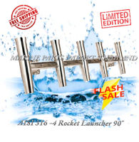 AISI 316 Stainless Steel 5 Rod Holder Fishing 90°