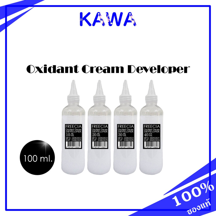 Freecia Professional Oxidant Cream Developer 100ml สำหรับผสมกับครีมเปลี่ยนผมสีถาวร ฟรีเซีย แฮร์ คัลเลอร์ครีม(20 Vol 6%)