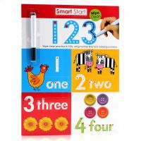 Smart Start เช็ดทำความสะอาด Workbook123ดิจิตอลการเรียนรู้ภาษาอังกฤษ Original สมุดวาดภาพระบายสีสำหรับเด็กการตรัสรู้เด็กเรียนภาษาอังกฤษหนังสือออกกำลังกาย